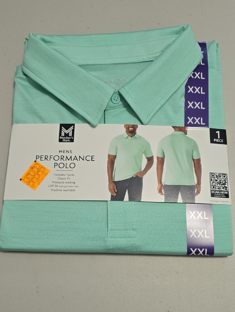 🆕️ Men's Performance Polo - Mint Green
